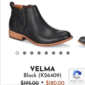 Black Kork-ease Velma ankle boots size 7.5